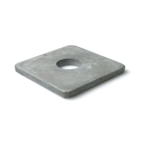 Firkantskiver varmforzinket, M12 50 x 50 x 11 x 5, 50 stk.