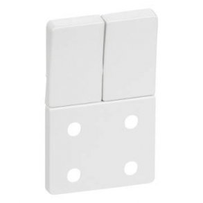 Fuga Afdkning stikkontakt dobbelt hvid