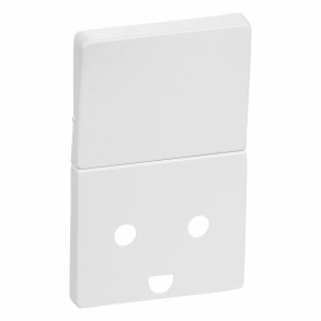 Fuga Afdkning stikkontakt med jord med afbryder hvid