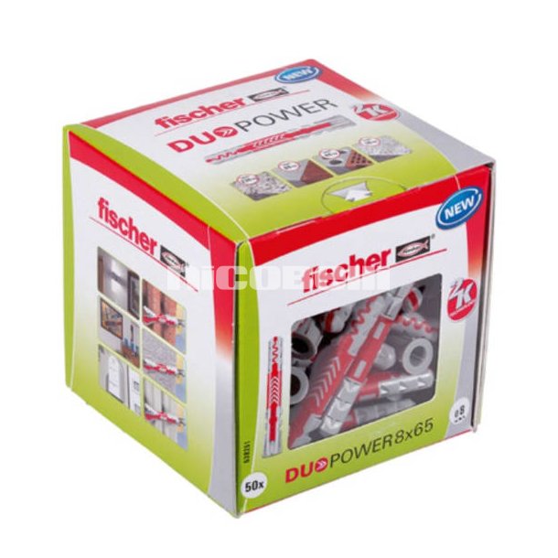 Dybel DuoPower 8 x 65 mm, 50 stk.