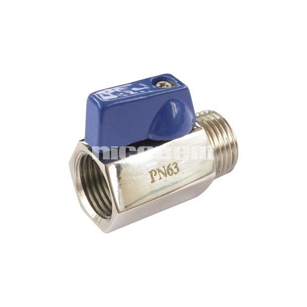 Rustfri mini kuglehane 1/2" M/N, AISI 316