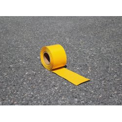 Premark Termoplastisk gul vejstribe, rulle 100 mm x 5 m