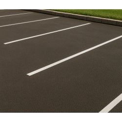 Premark Termoplastisk hvid vejstribe, rulle 100 mm x 5 m