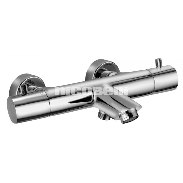 Light termostat kar/bruse med indbygget omskifter 