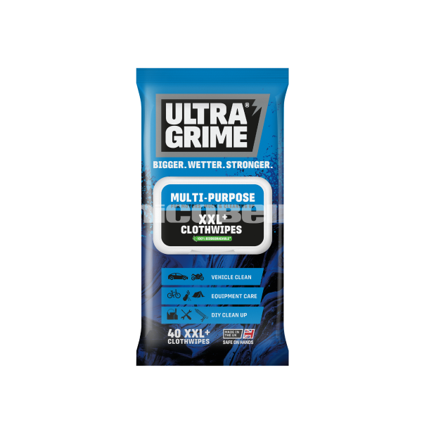 ULTRAGRIME LIFE: MULTI-PURPOSE ORIGINAL CLOTHWIPES a 40 stk