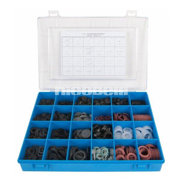 Pakningssortiment i kasse