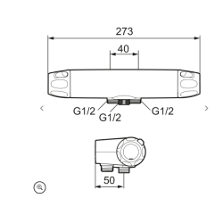 FMM 9000XE termostatbatteri cc40