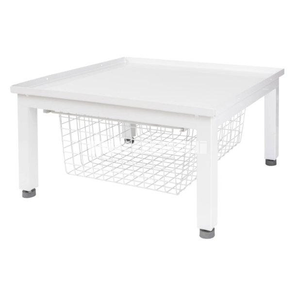 Vaskemaskine/T�rretumbler Sokkel med Kurv - 62x56x30cm - Hvid