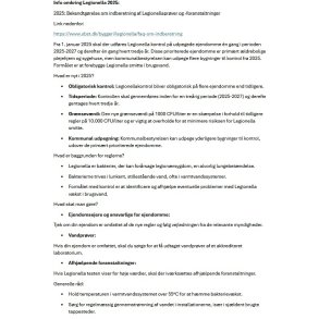 2025 Legionella info og bekendtgrelse