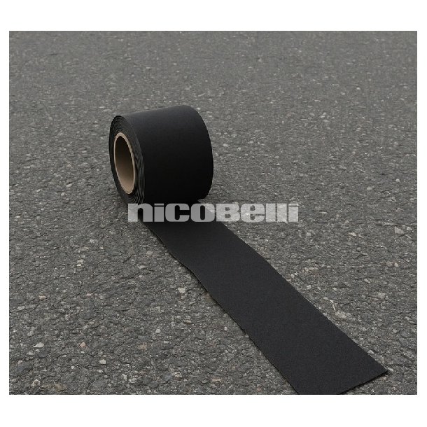 Premark Termoplastisk sort vejstribe, rulle 100 mm x 5 m