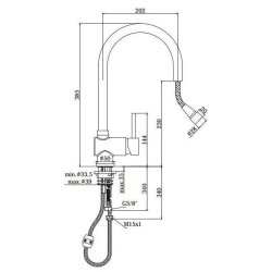 Stick Kkkenarm. m/udtrksslange stl-look