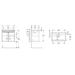 IF� SENSE M�BELPAKKE SPMP 60 V1 HVID MED IF� SPIRA VASK 15242