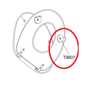 Pressalit care Styrebuffe med skrue 2STK
