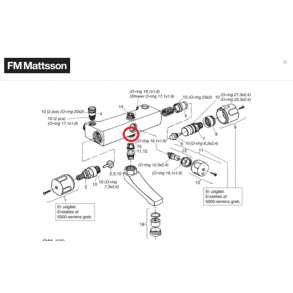 Overgangsnippel, FM Mattsson, 3973-0000,