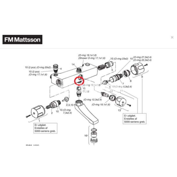 Overgangsnippel, FM Mattsson, 3973-0000,