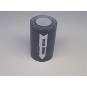 Varme - retur, rrmrkningstape 80 mm x 10 meter
