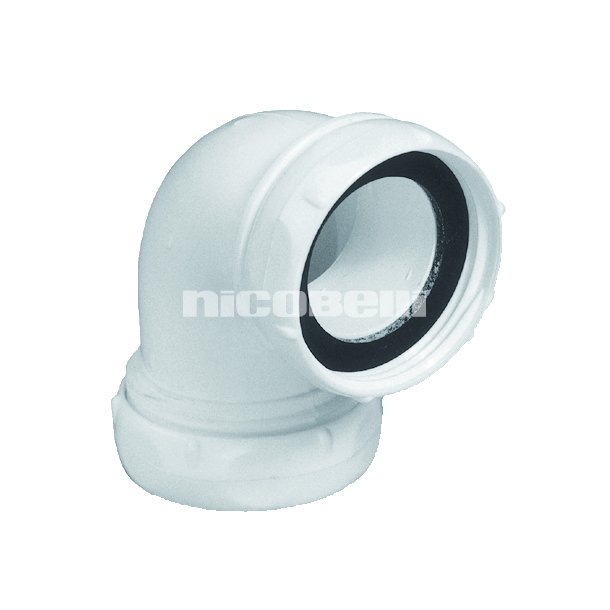 Overgangskobling Vinkel fra Bundventil i  hvid