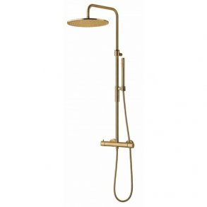 PAFFONI LIGHT BRUSEKOLONNE MED H�NDBRUSER B�RSTET MESSING 