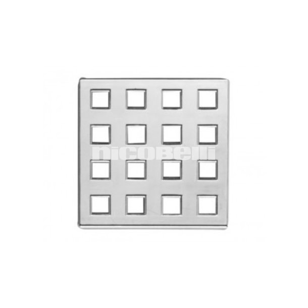 Rist i forkromet ABS 80x80mm