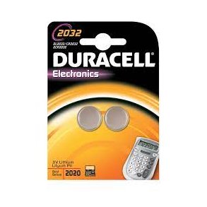 Duracell batteri, Electronics CR2032, 2 stk.