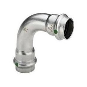 15 mm Bjning Sanpress Inox 90 muffe/muffe