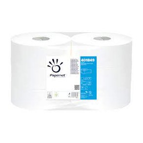 Midi jumborulle hvid 2 lags 6 ruller