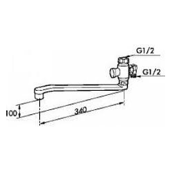 Mora 350 mm svingtud med omskifter