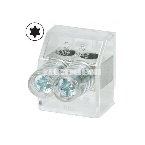 Samlemuffe 10 mm dobbelt TX 10 100 stk