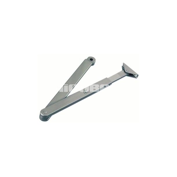Dorma TS72/TS73/TS83 flad arm uden gevind, med indstillelig skydearm Slvfarvet
