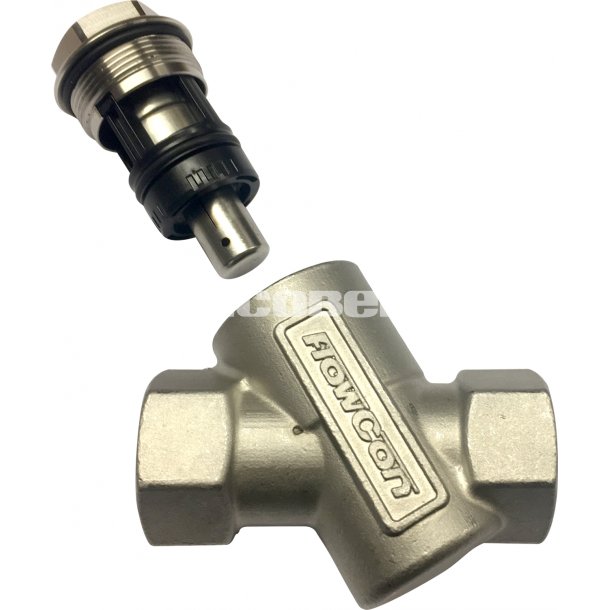FlowCon Inox m/rustfri st�l indsats 3/4" M/M