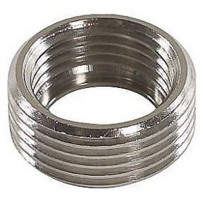 Reduktion gevindring 1/2 udv x3/8 indv. m/bund