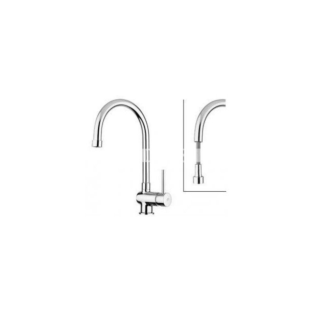 Stick Kkkenarm. m/udtrksslange krom inkl. Slange