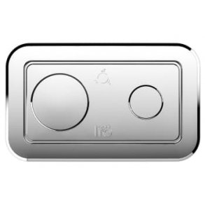 If� Spira/Spira Art trykknap, blank krom