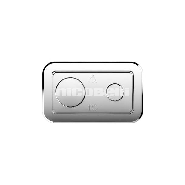 If� Spira/Spira Art trykknap, blank krom