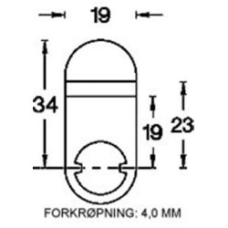 ASSA ABLOY 448800 kamstykke til 6-stiftet postkassecylinder lodret