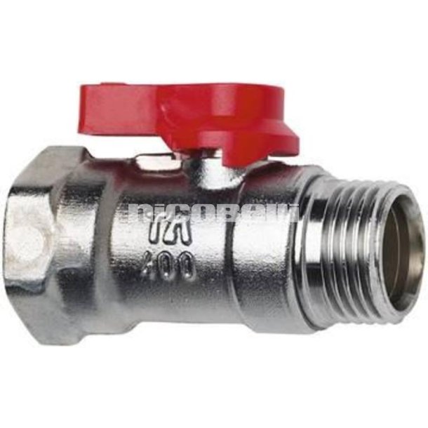 TA 400 kuglehane, ", rdt greb, muffe/nippel