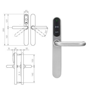 SALTO Europisk langskilt udendrs EM450L00IMB38E5