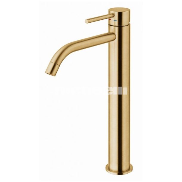 Light forhjet hndvaskarmatur Brstet messing