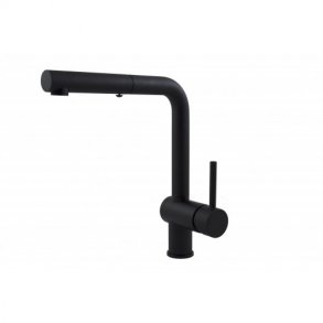 Paffoni light kkkenarmatur med udtrk Mat Sort