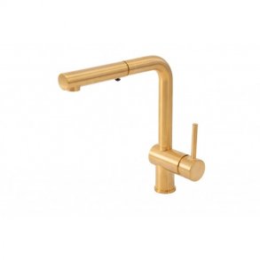 Paffoni light kkkenarmatur med udtrk Brstet Messing