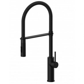 PAFFONI LIGHT KKKENARMATUR MED SORT FJEDER-SLANGE MAT SORT