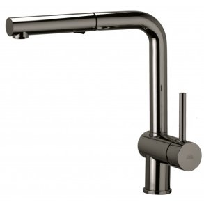 Paffoni light kkkenarmatur med udtrk Sortkrom