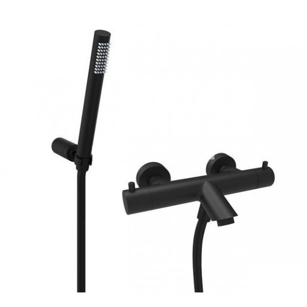 Light termostat m/ tud inkl bruserst Mat sort