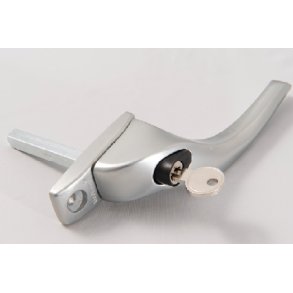 Paskvilgreb 7/57 med cylinder mat crom venstre incl. 2 skruer