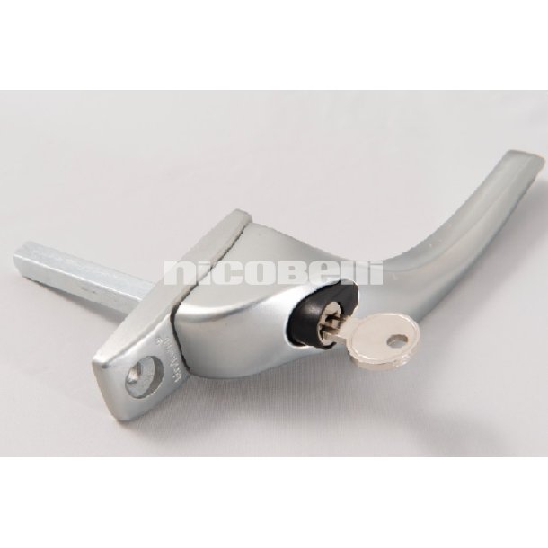 Paskvilgreb 7/57 med cylinder mat crom venstre incl. 2 skruer