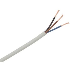 Ledning A03VV-F PKL 3x0,75 hvid S100 - 100m