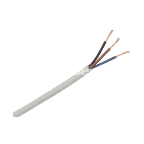 Ledning A03VV-F PKL 3x0,75 hvid S100 - 100m