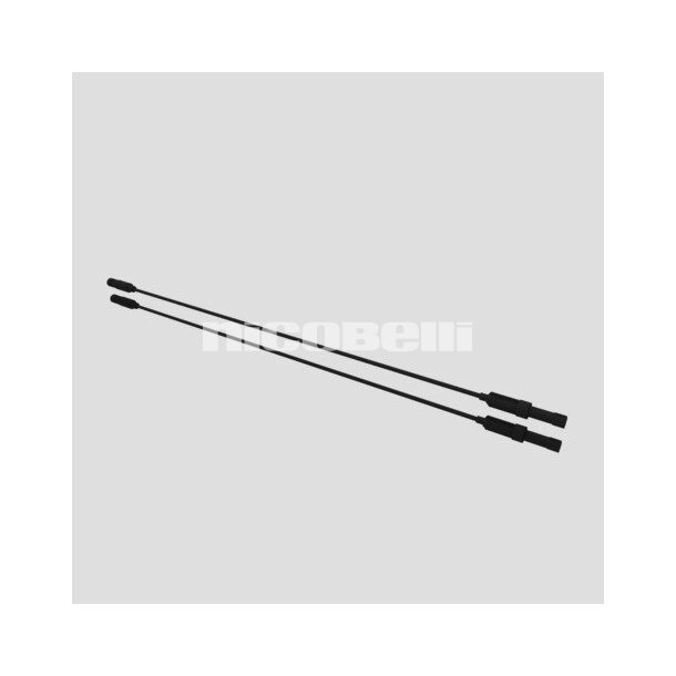 Sanit 1 mtr. sort tryk kabel kabel 2 STK