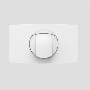 Sanit trykplade hvid L start/stop