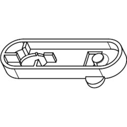 Sanit fastg�relse / beslag til indbygningscisterne